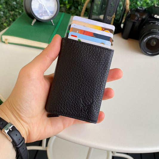 Papola - Leather Pop-up Cardholder